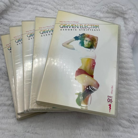 Other - Carmen Electra Aerobic Striptease 5 DVD Set Vintage Workout Fitness Some Sealed